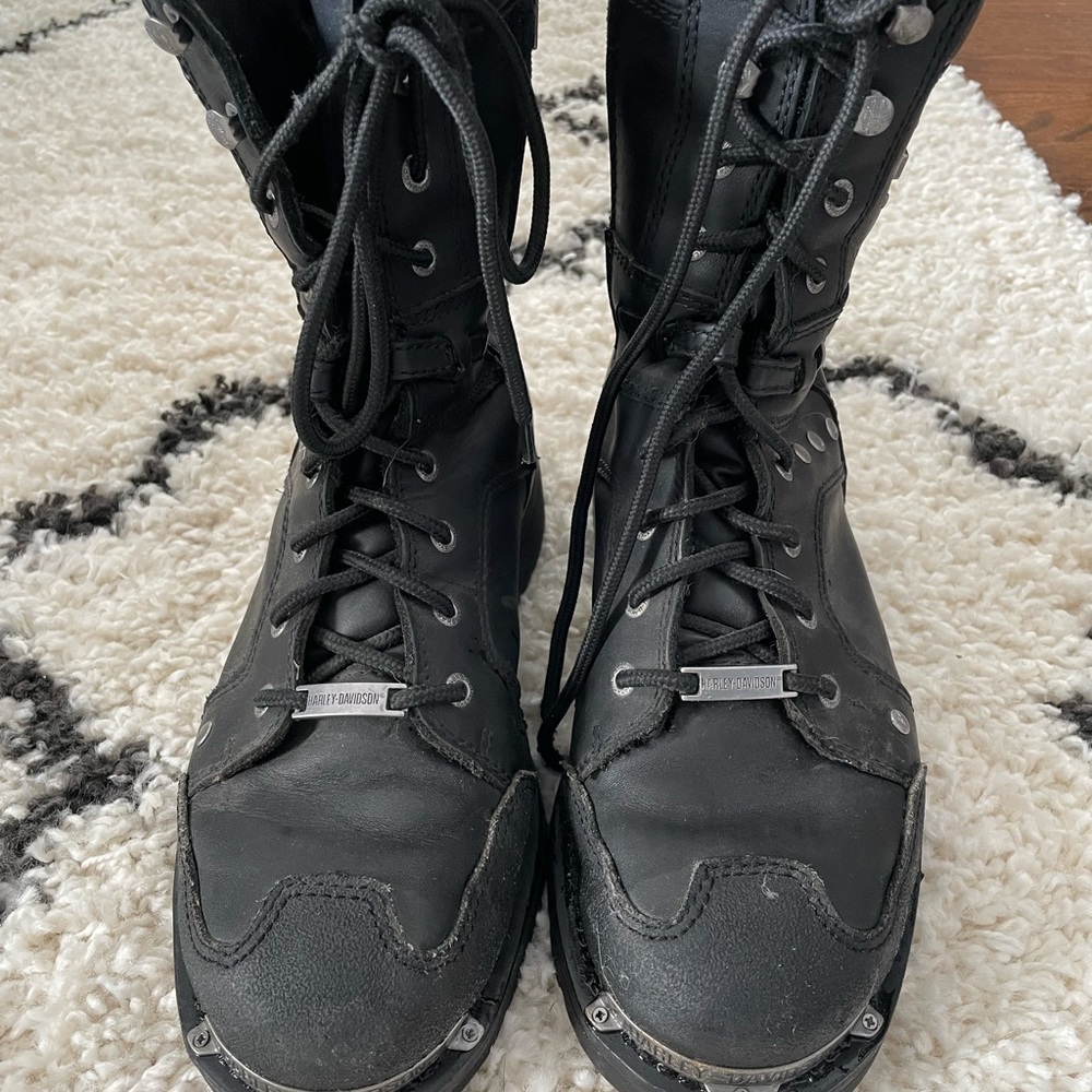 Harley Davidson Leather Boots Mens 9.5 Womens 11